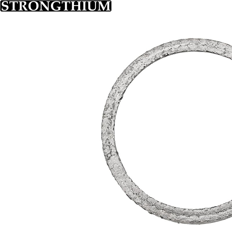 Strongthium Exhaust Gasket Compatible with Harley Big Twin Sportster XL 1984-2024 Steel Mesh Style Crush Seal Exhaust Port Gasket Kits 17048-98 2PCS - Image 3
